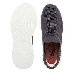 FUEL Gloria Women's Slip-On Shoes | Lightweight Casual Shoes | Soft Knitted Fabric Upper | Easy Slip-On Design | EVA Sole | Cushioned Footbed | Comfortable Everyday Footwear (Grey)