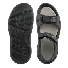 FUEL Jacob-01 Sports Sandal – Comfortable & Durable EVA Footwear with Adjustable Velcro Closure and Cushioned Footbed for Walking, Casual Wear & Outdoor Activities (Black)