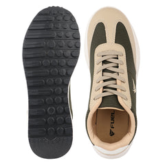 FUEL Neostep-04 Lightweight & Durable with Stylish Corduroy Cushioned Comfort Durable PVC Sole for Men's (Olive)