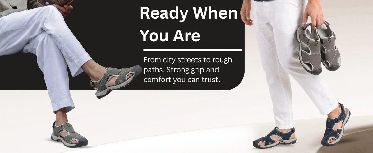 FUEL Soldier-04 Fisherman Sandals for Men (Grey)