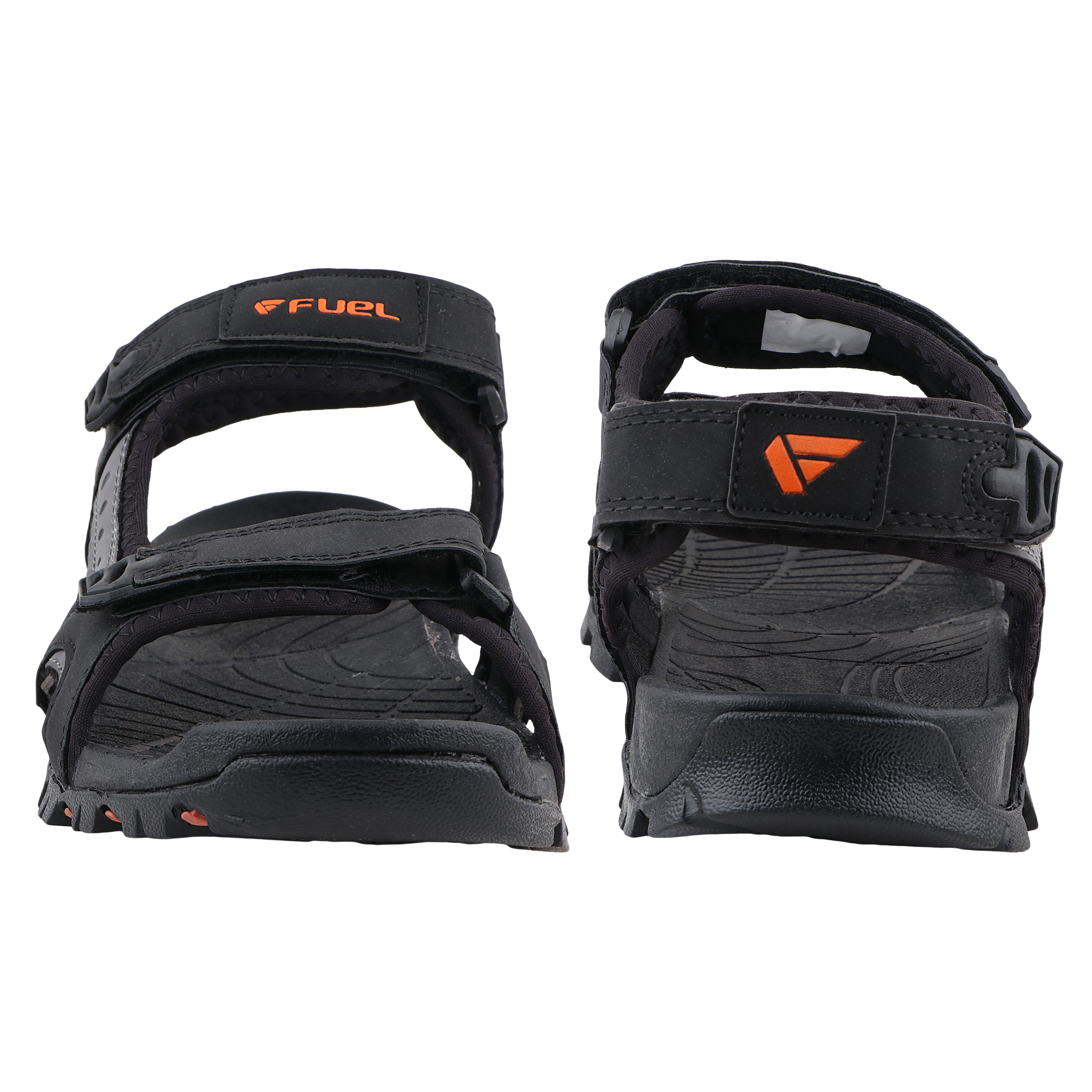 FUEL Timberland-08 Comfortable and Lightweight with Cushioned Footbed Sole Sports Sandals for Men (Black)