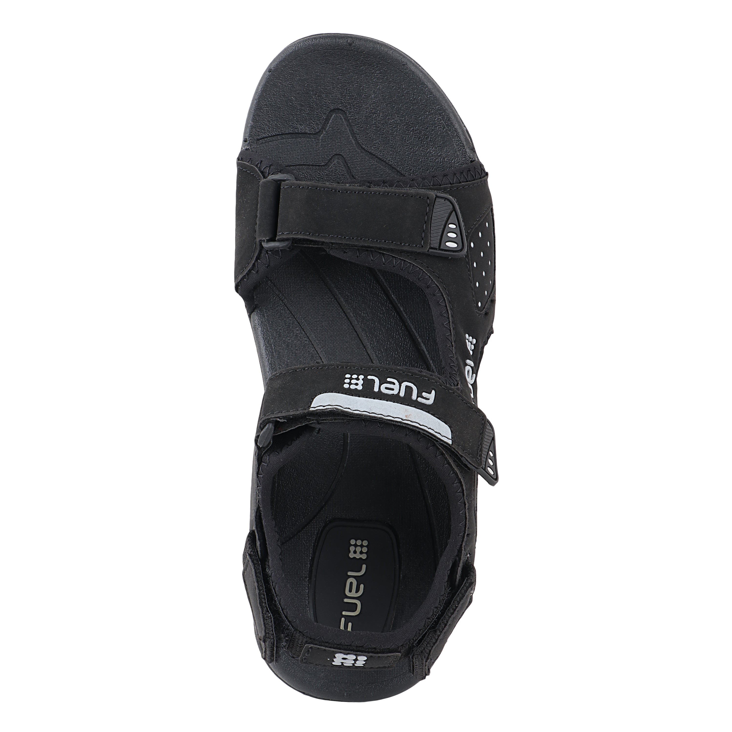 Fuel 2112-07 Sandal For Man ( Black & Sliver)