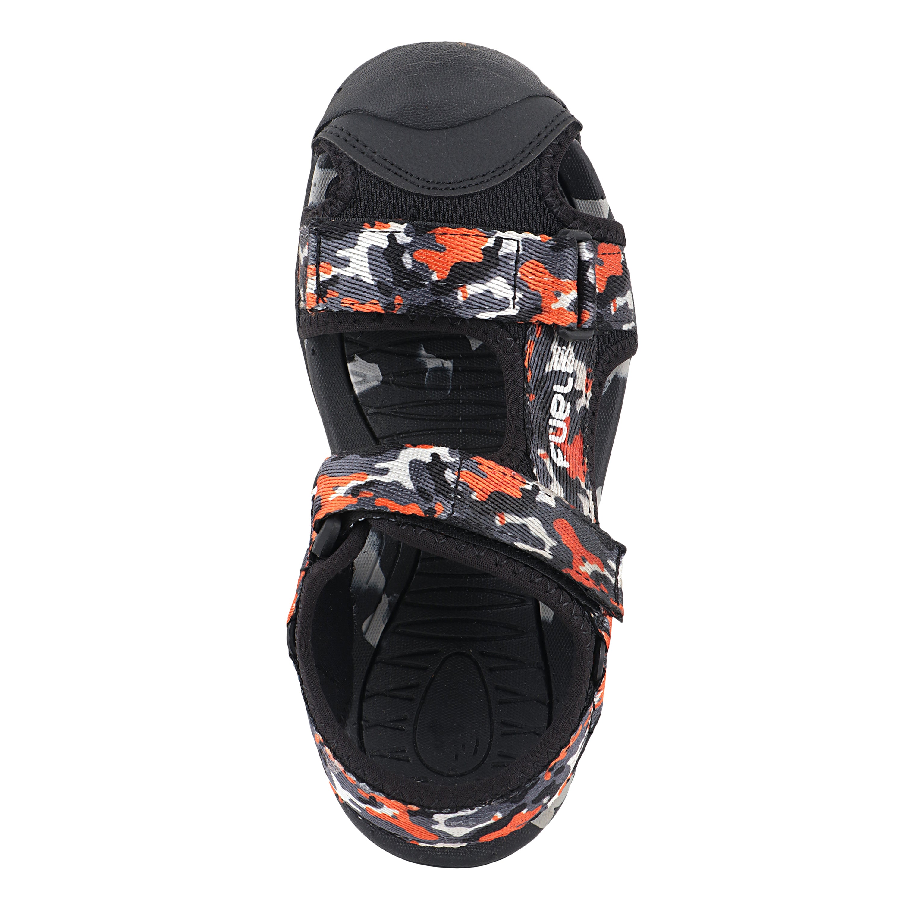 Fuel Harry Sandal For 4 to 10 Year Kids (Orange & Black)