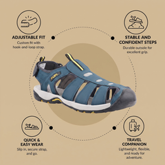 FUEL Soldier-11 Comfortable Sandal For Men's (Navy)