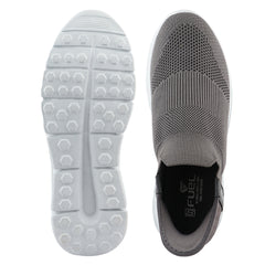 FUEL Flow Casual & Soft Cushioned Footbed Slip-On Sports Shoes For Men's (Grey)