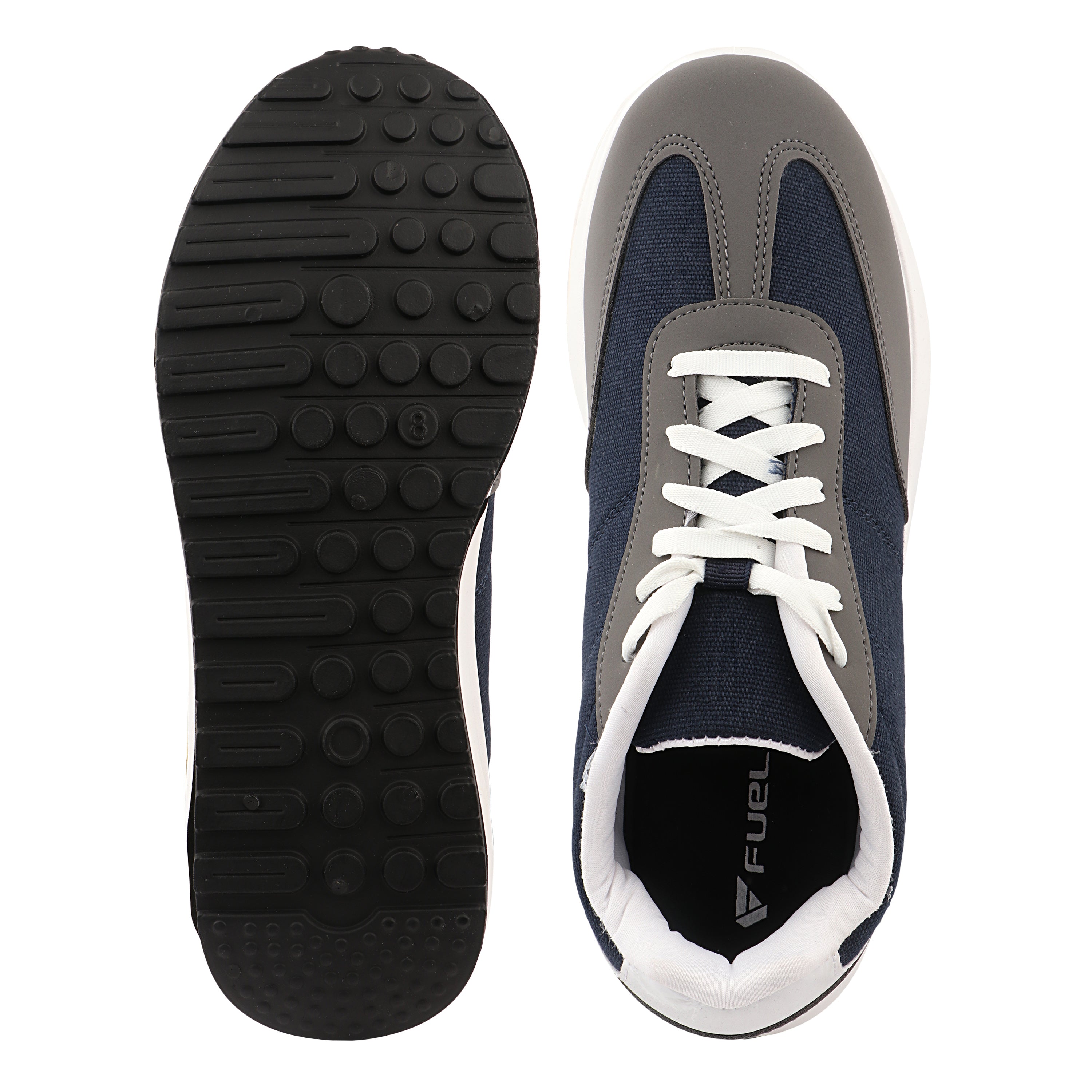 FUEL Neostep-03 Flexible & Lightweight Shock-Absorbing and Comfort Durable Sole Sports Shoes for Men's (Navy)