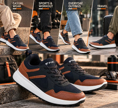Fuel Neostep-01 Casual Sports Shoes  Lightweight Walking & Running Sneakers For Men's (Navy)
