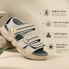 FUEL Keta Comfortable & Lightweight Sports Sandals for Men's (Olive)
