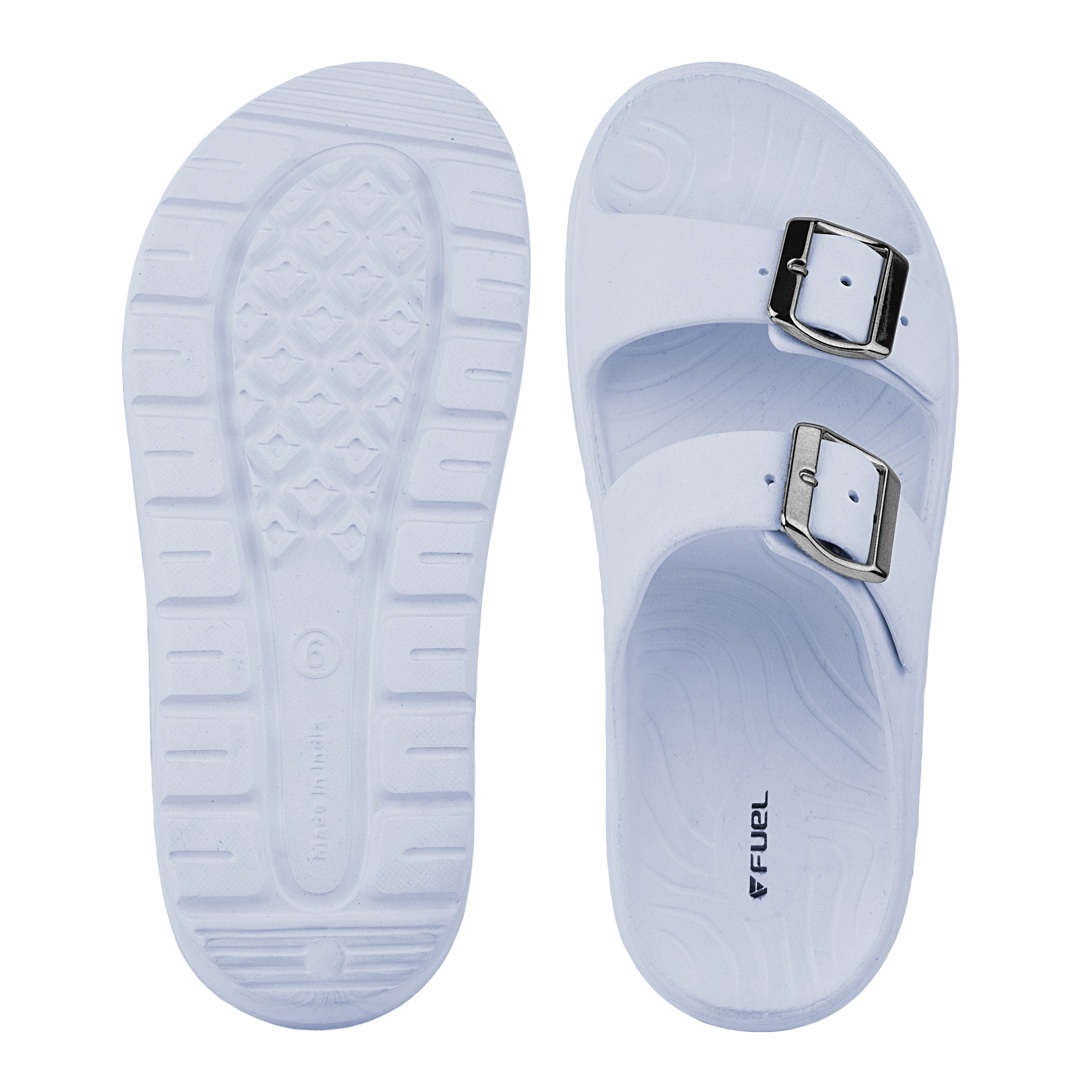 FUEL Florida Lightweight and Comfortable with Soft Cushioned Footbed & Slip-On Design for Women's (Ice-Blue)