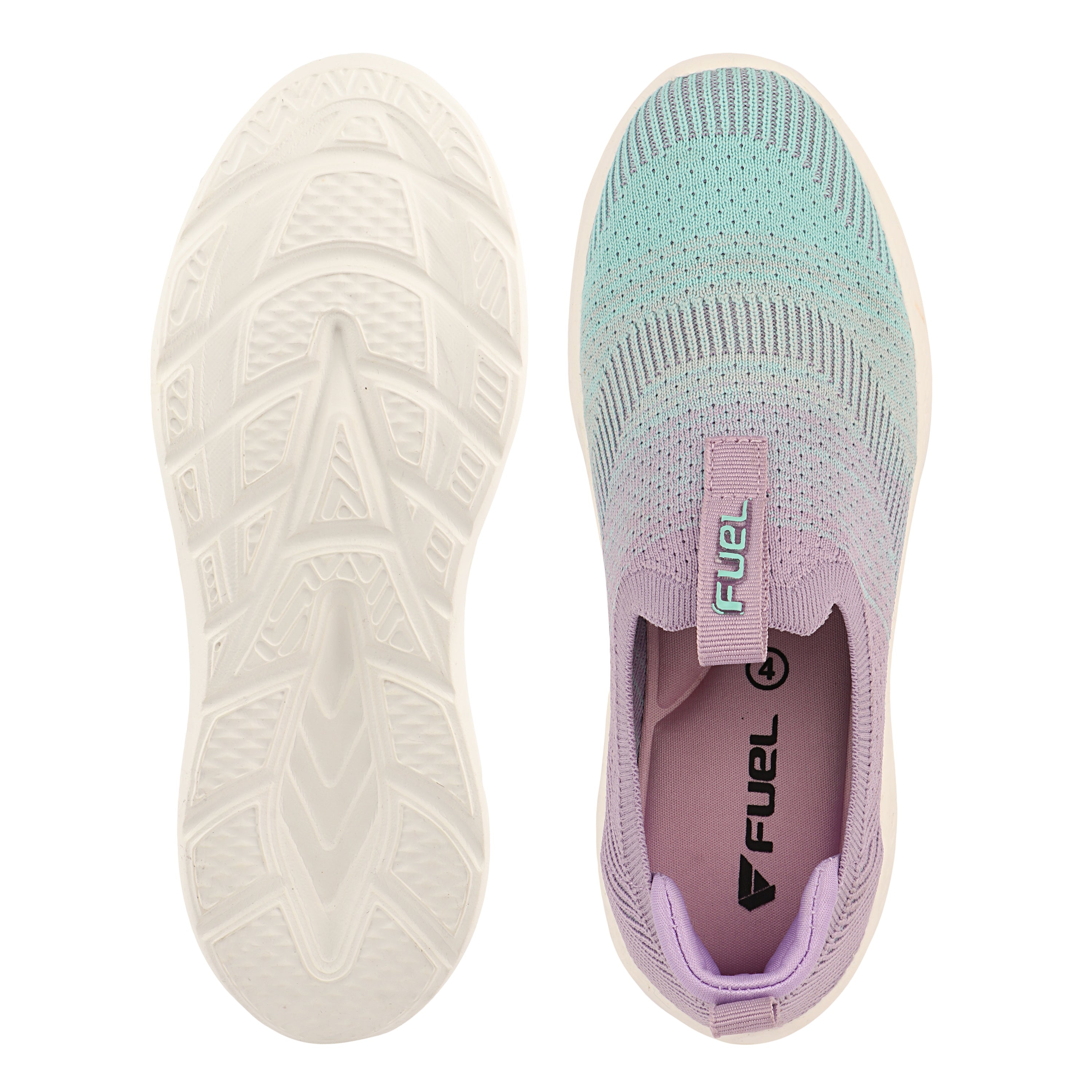 FUEL Nova-01 Lightweight & Cushioned Footbed with Breathable Knit Casual Wear Shoes for Women's (Green)