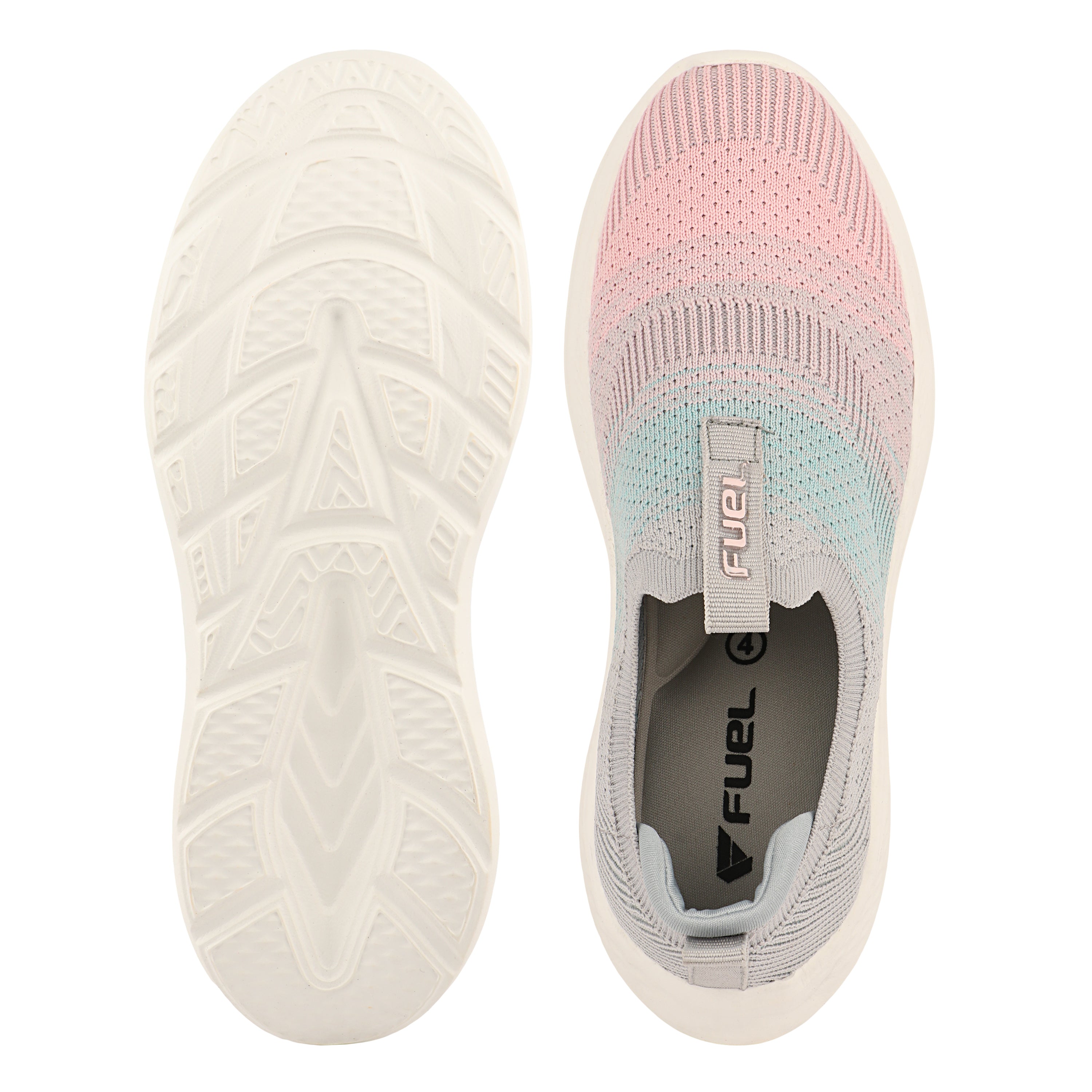 FUEL Nova-01 Lightweight & Cushioned Footbed with Breathable Knit Casual Wear Shoes for Women's (Pink)