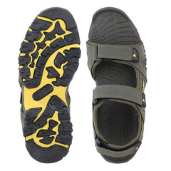 FUEL TimberLand-04 Comfortable Versatile Sporty Casual Sandals for Men (Olive-Yellow)