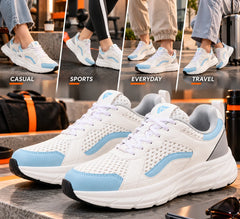 FUEL Nava-03 Comfortable & Light weight Trendy Sports Shoes for Men (Blue-White)