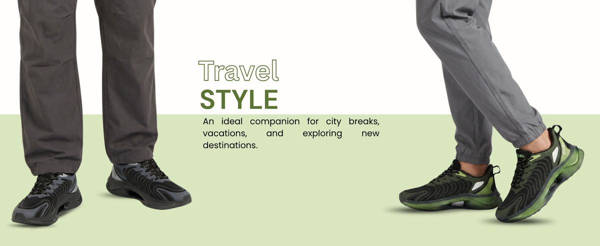 FUEL Cave Lightweight & Breathable with Comfortable Cushioning & Modern Style Sports Shoes for Men's (Black)