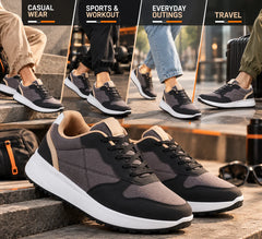 FUEL Neostep Comfortable & Casual Lightweight Sports Shoes for Men's (Black)