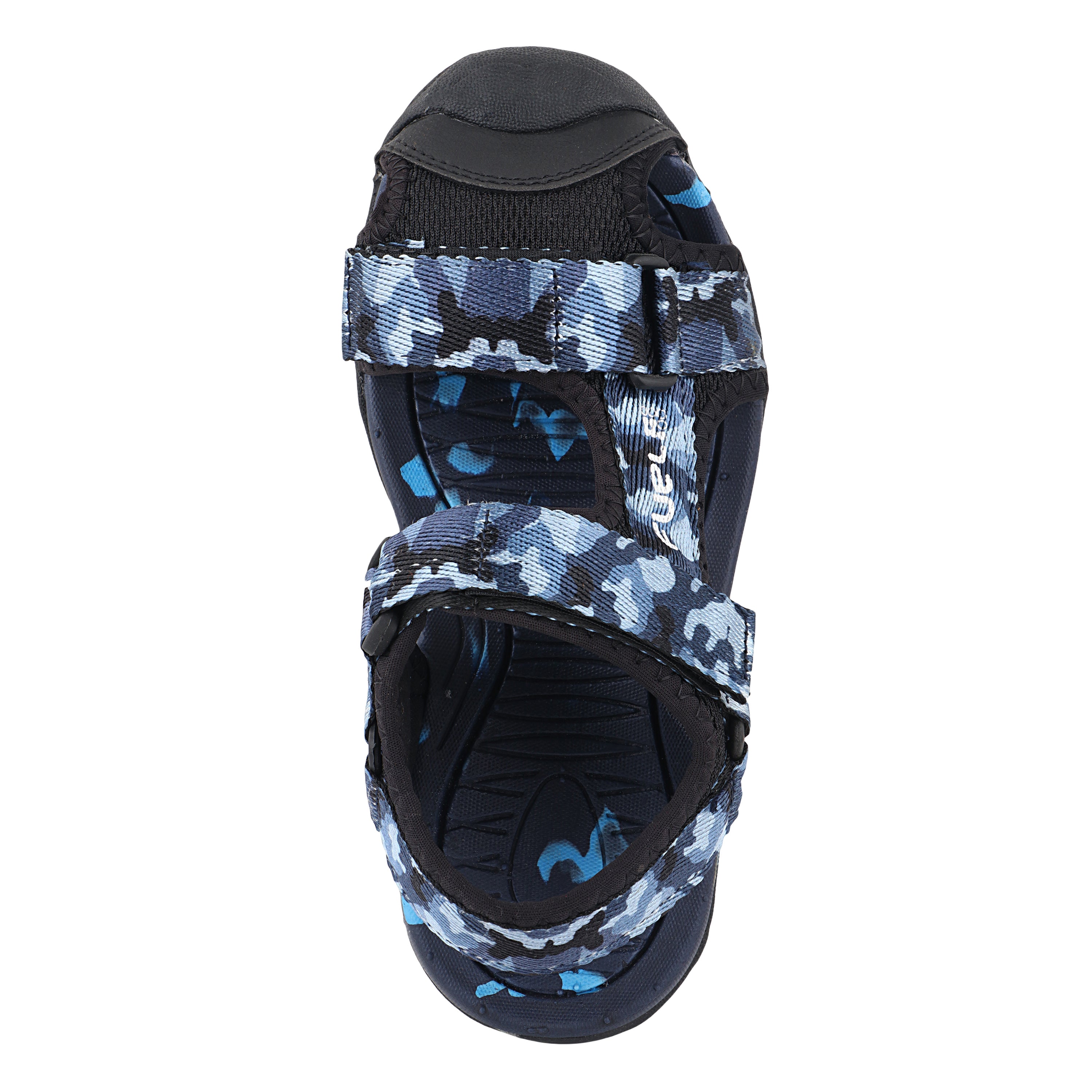 Fuel Harry Sandal For 4 to 10 Year Kids (Black & R. BLUE)