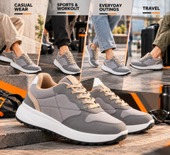 FUEL Neostep Comfortable & Casual Lightweight Sports Shoes for Men's (Grey)