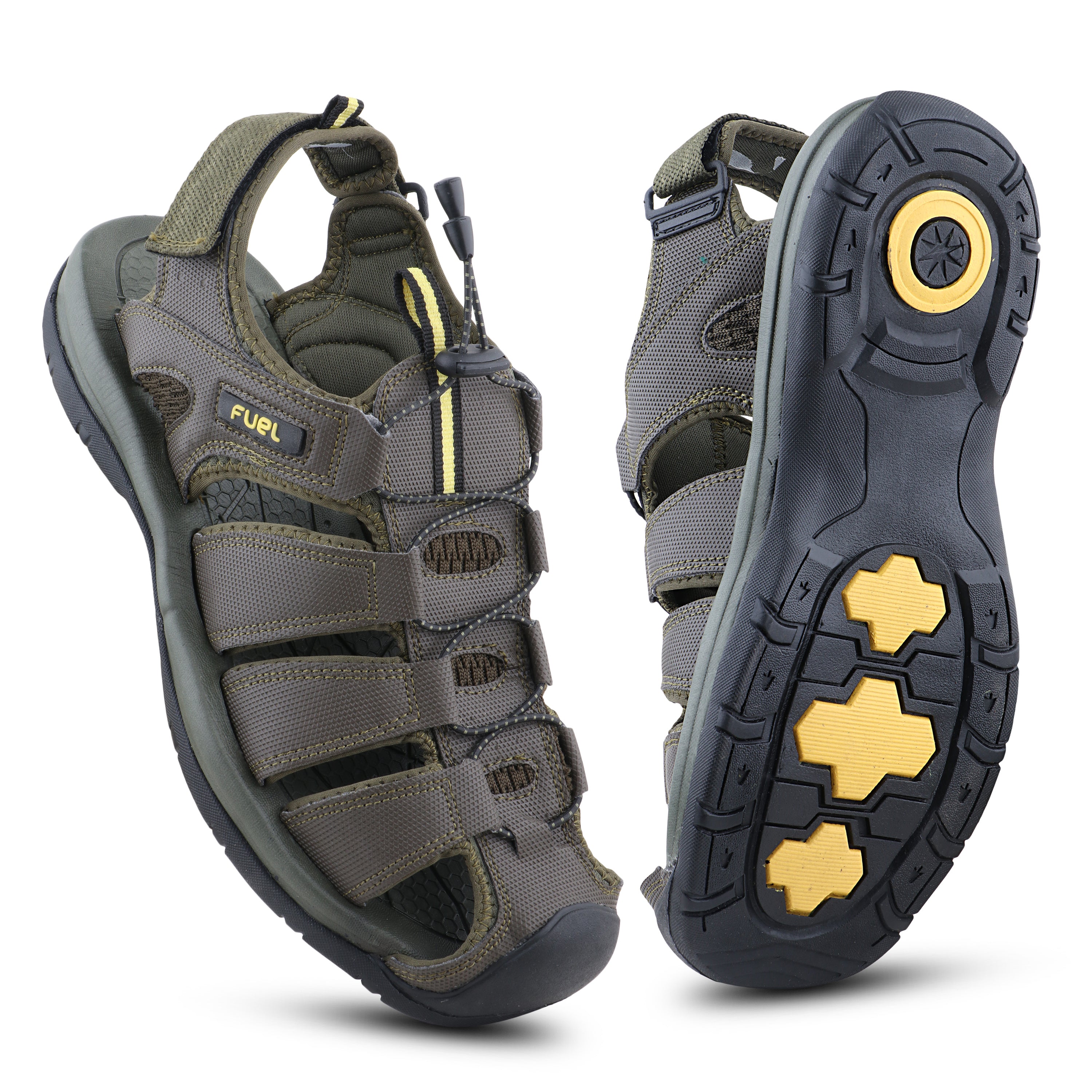 Fuel Comando Men's Lightweight & Comfortable Sandals – Daily Wear Slip-Resistant Footwear