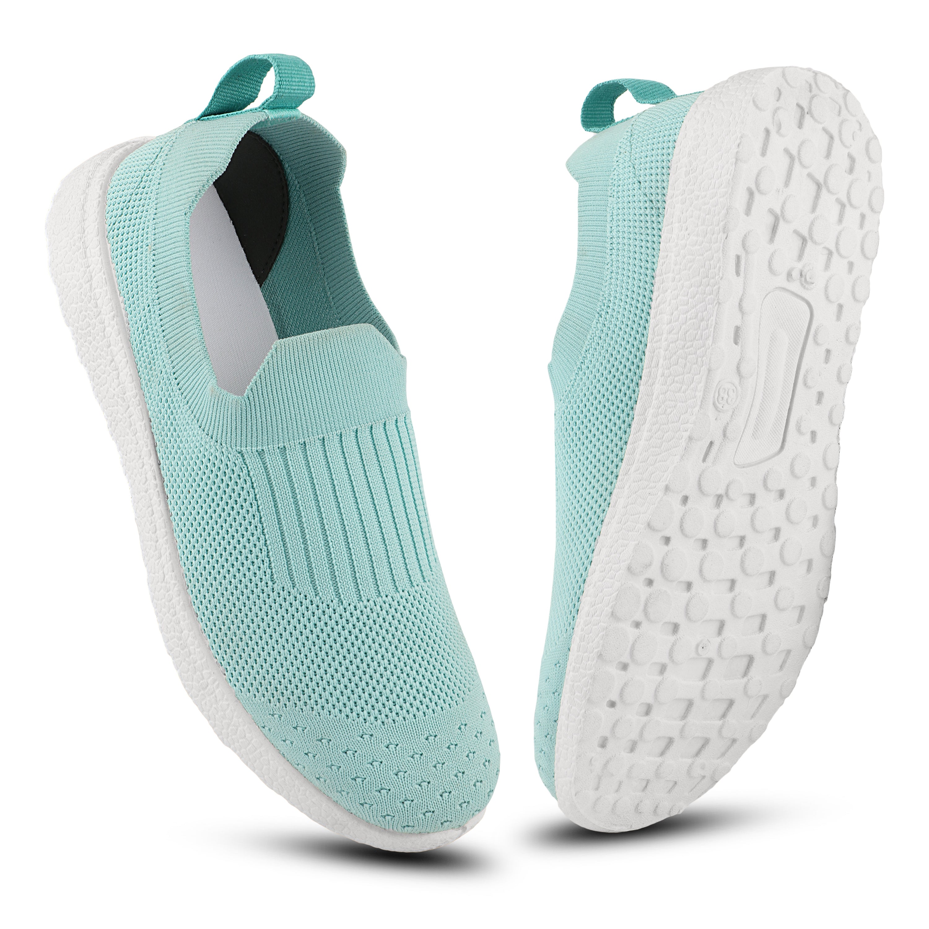 FUEL Florina Comfortable Slip-on Sports Shoes for Women (Blue)