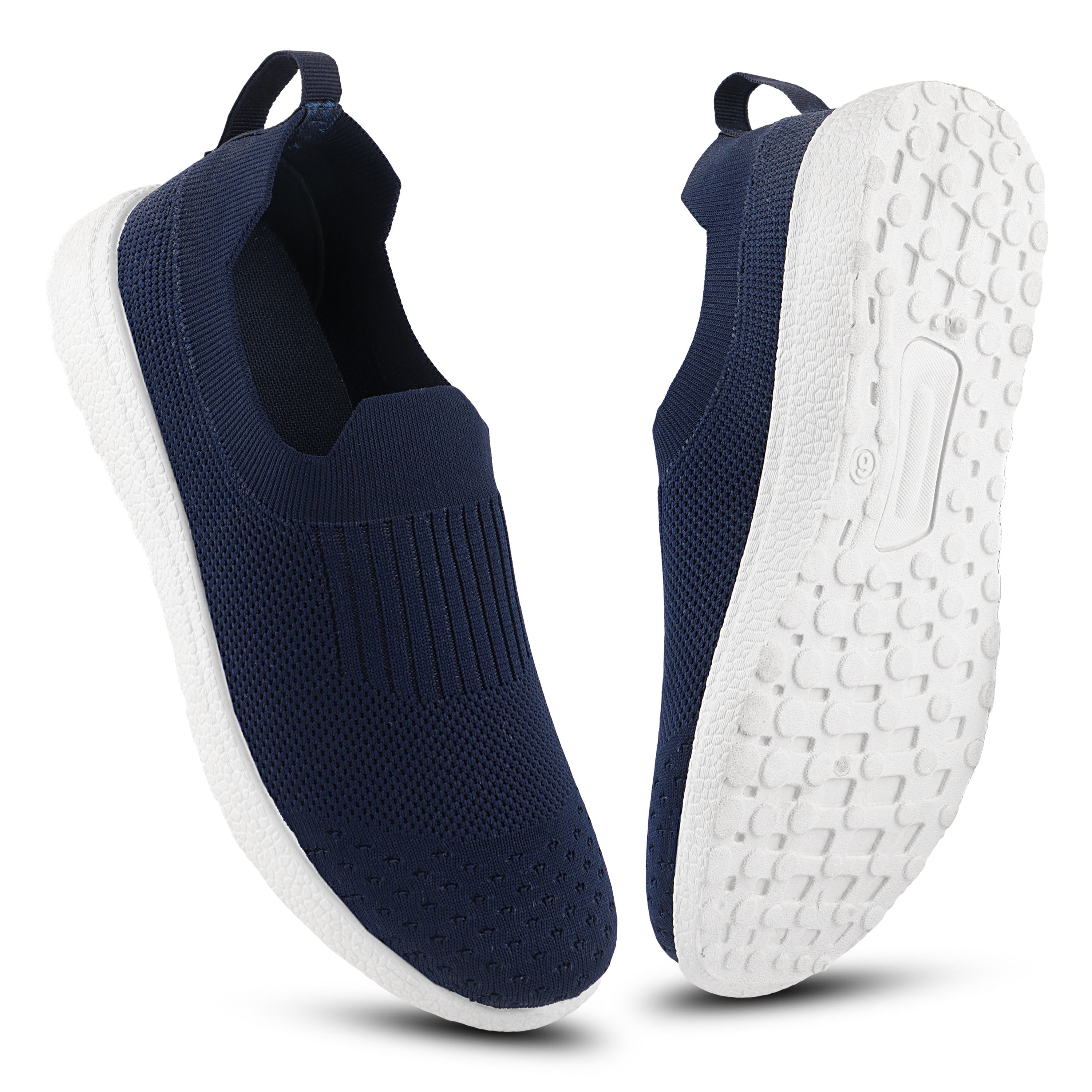 FUEL Florina Comfortable Slip-on Sports Shoes for Women (Navy)