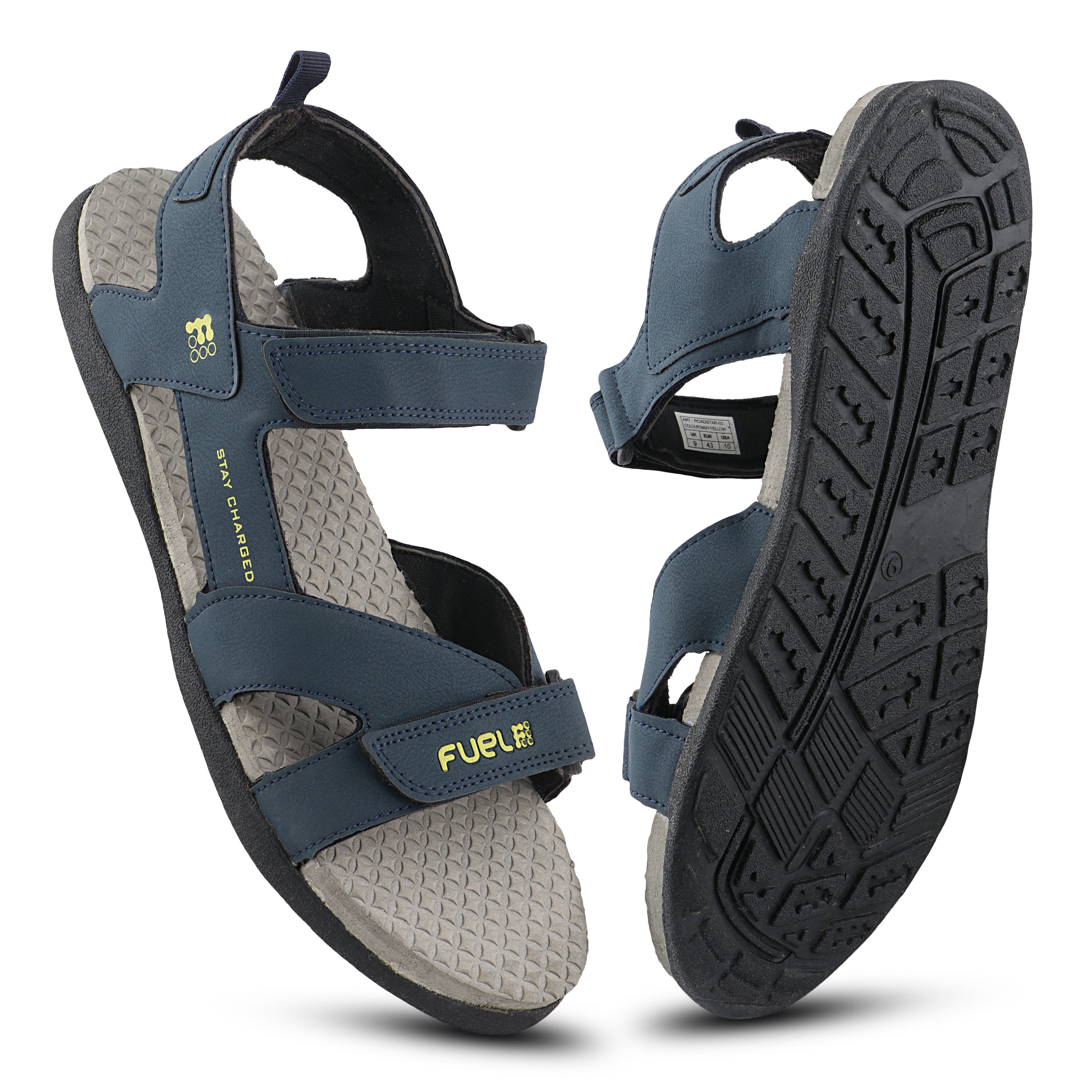 FUEL Roadster-02 Ultra Light-Weight Sports Sandals For Men (Navy)