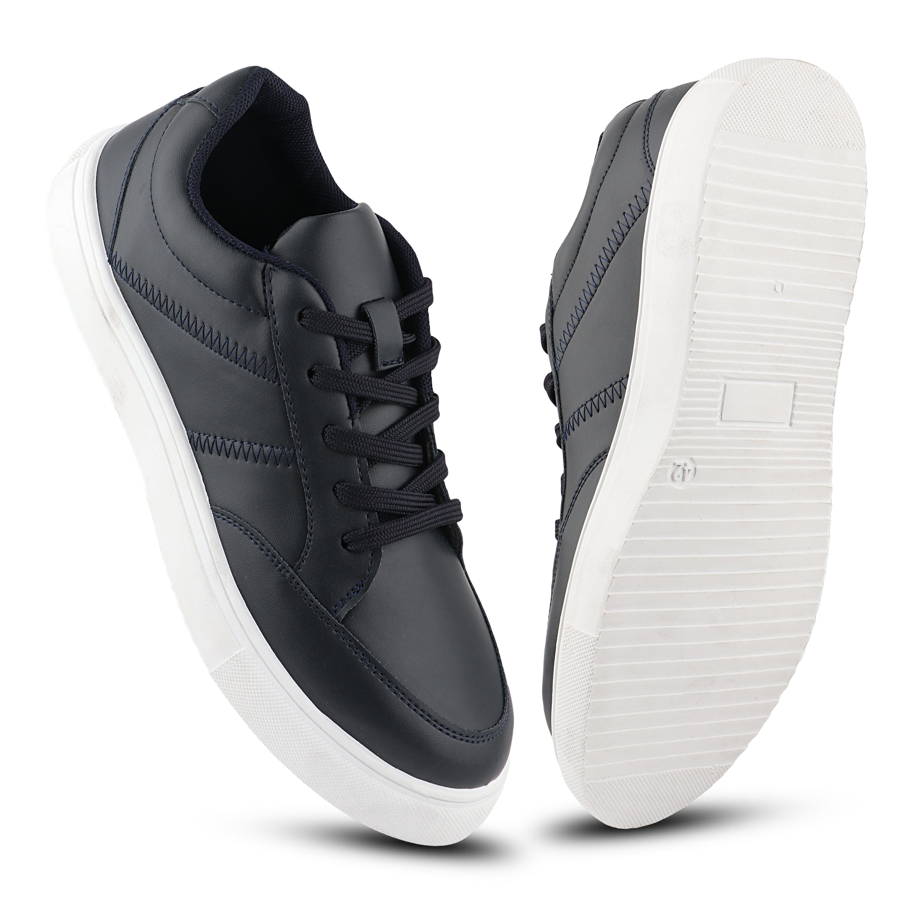 FUEL Sneaks-02 Lightweight Breathable Casual Men's Sneakers for Outdoor Activities (Navy)