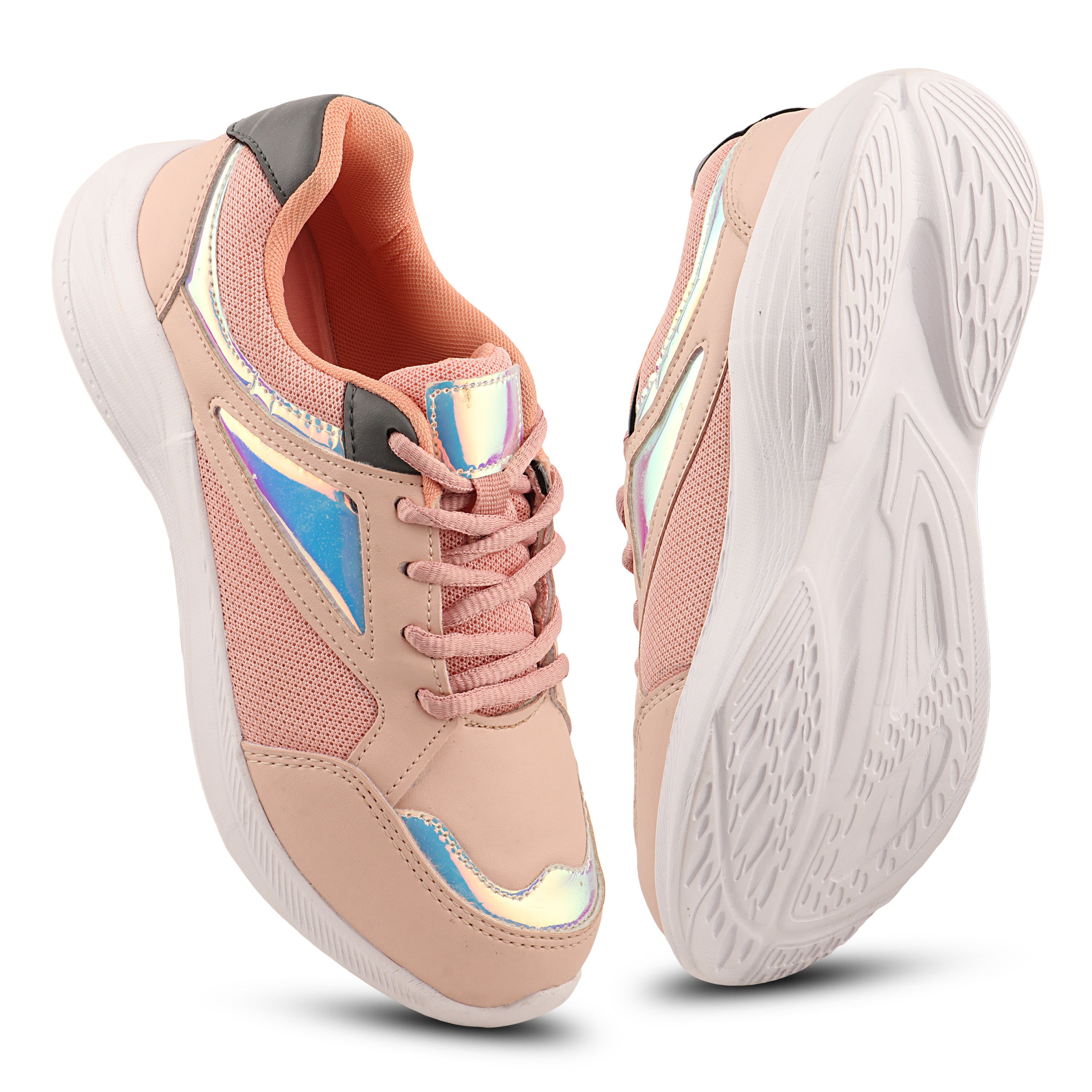 FUEL Nova Performance Max Comfortable & Breathable Sports Shoes for Women (Peach)