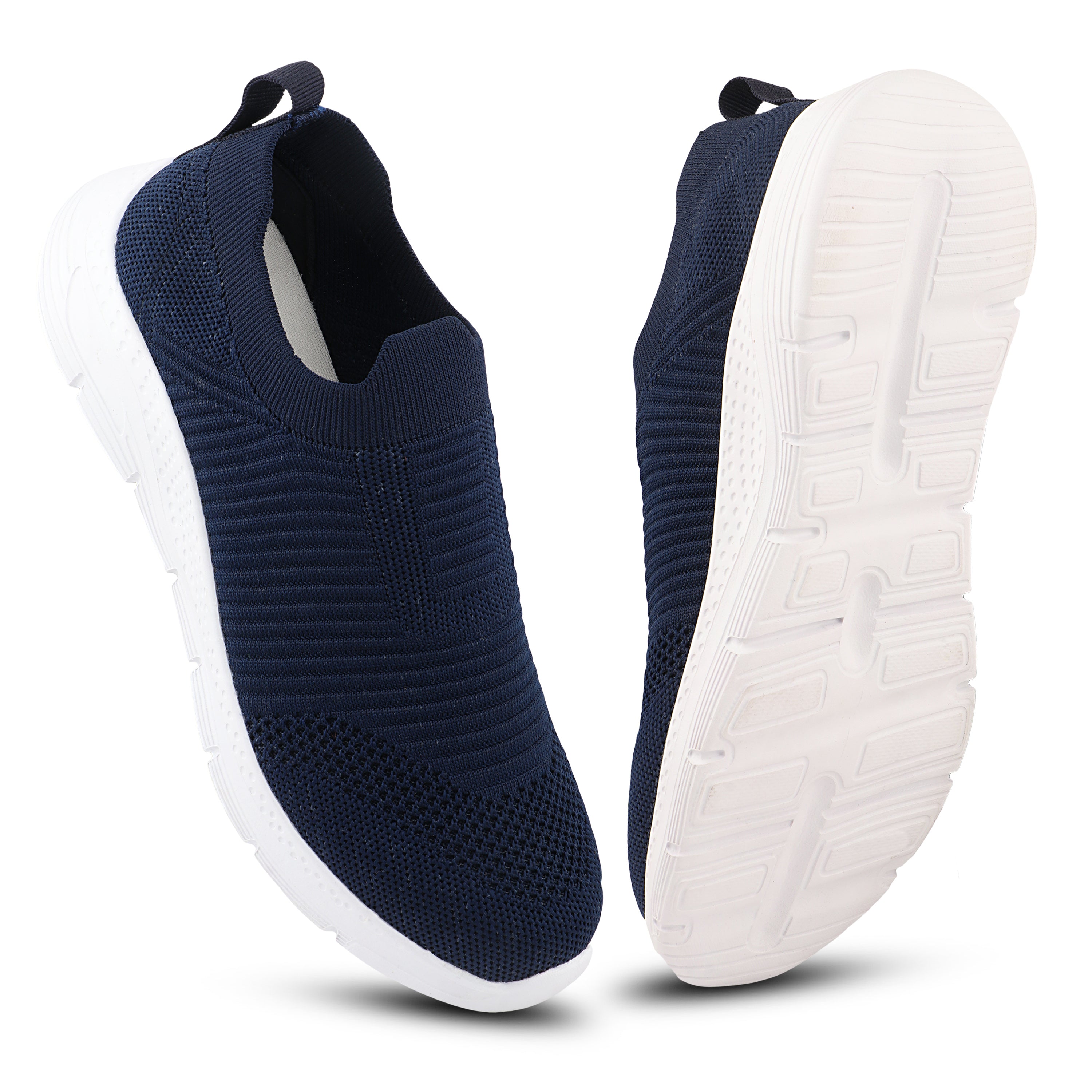 FUEL James-01 Soft Cushioned Footbed and Breathable Knitted Fabric with EVA Sole for Boys (Navy)