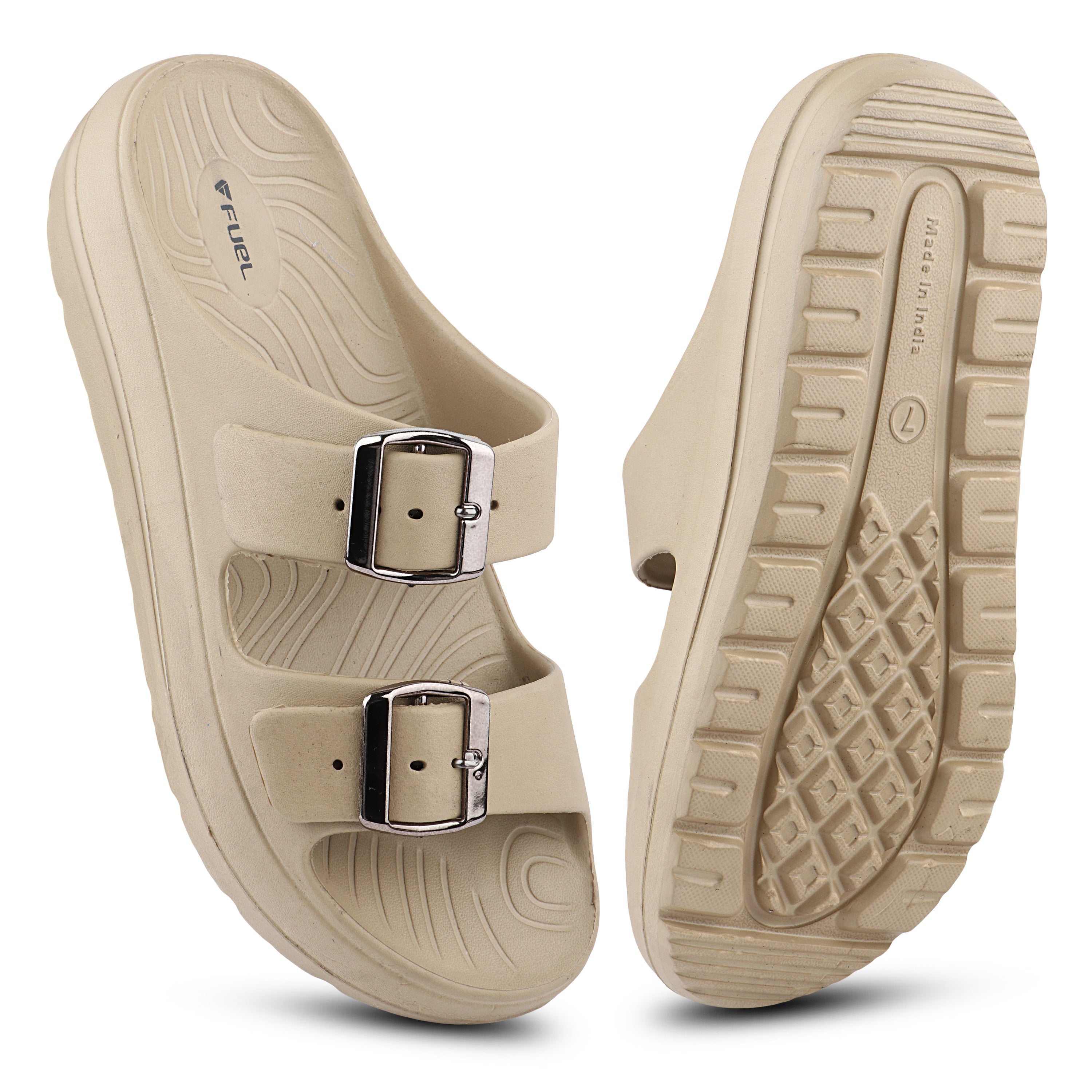 FUEL Florida Lightweight and Comfortable with Soft Cushioned Footbed & Slip-On Design for Women's (Beige)