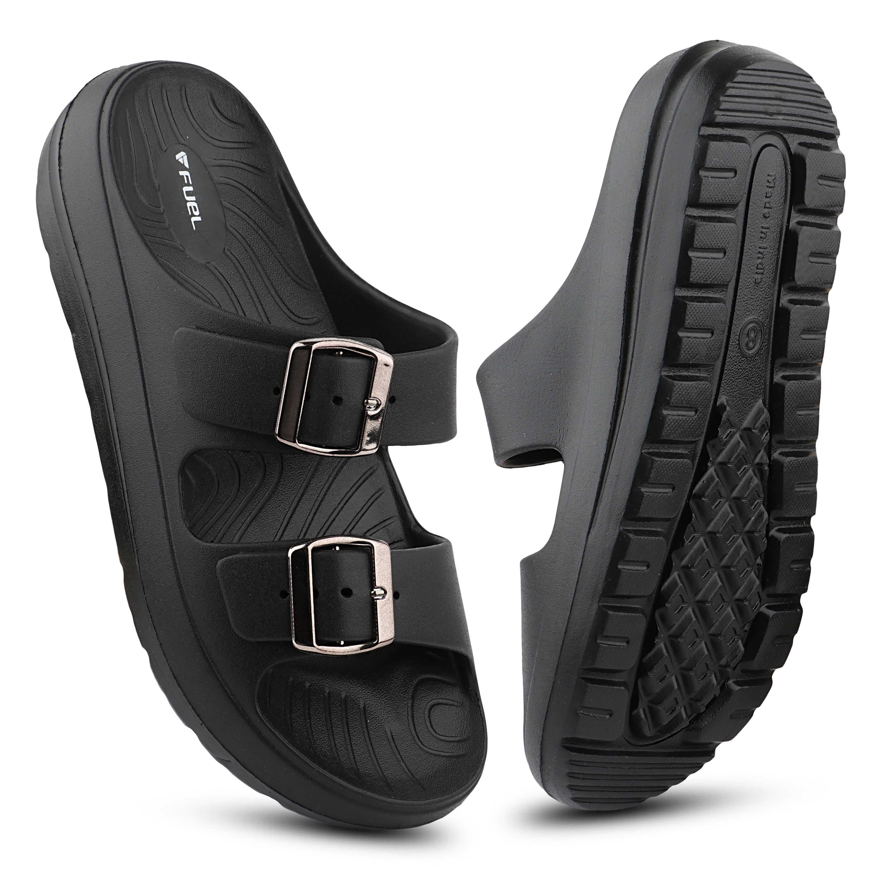 FUEL Florida Lightweight and Comfortable with Soft Cushioned Footbed & Slip-On Design for Women's (Black)
