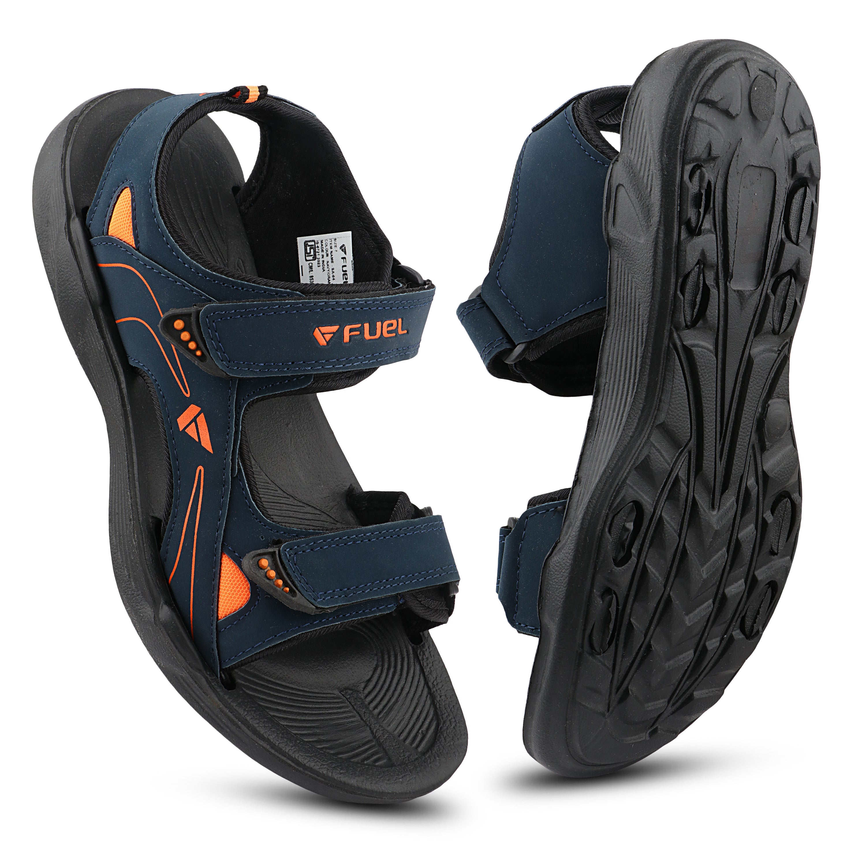 FUEL SA-04 Trendy Outdoor with Soft Comfort Footbed and Casual Slip-On Sandals for Men's (Black)