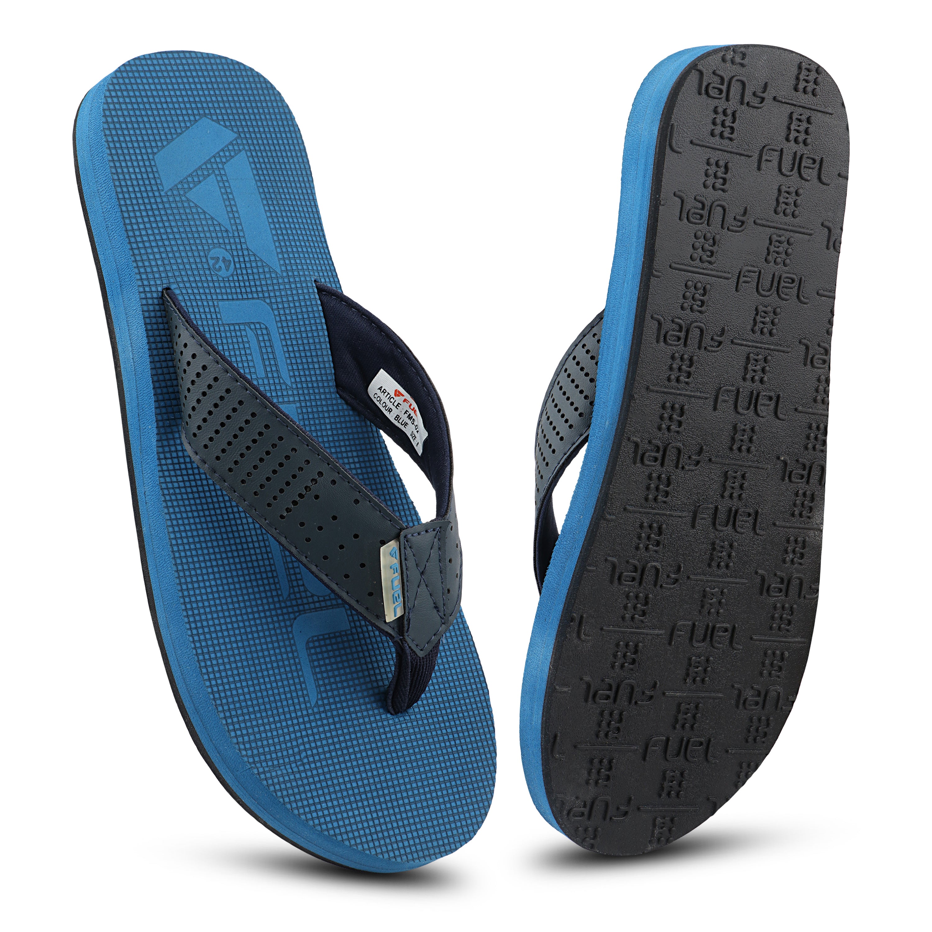FUEL FMS-02 Comfortable & Light weight Men's Slippers (Blue)