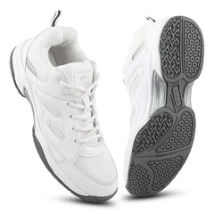 FUEL Snow Lightweight & Durable Lace-Up Sports Shoes for Men's (White)
