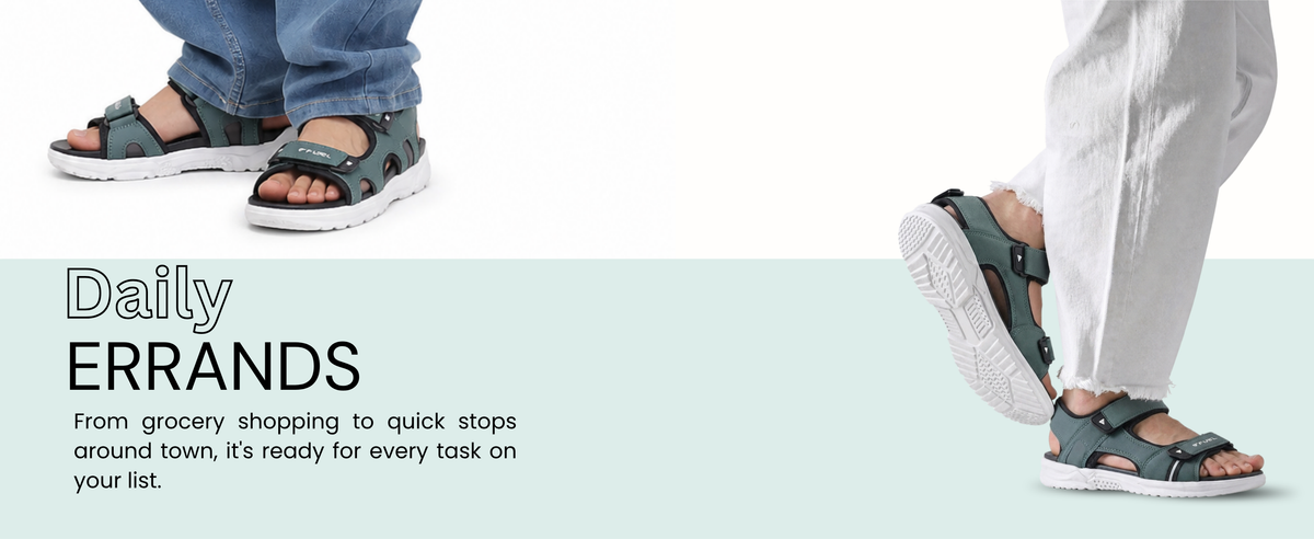 FUEL Combat-03 Sports Chunky Sandals For Men's (Grey)