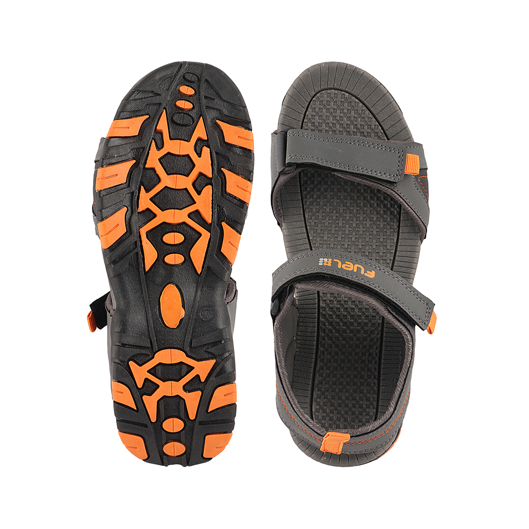 Fuel Austin-03 Sandals For Men's (Grey-orange)