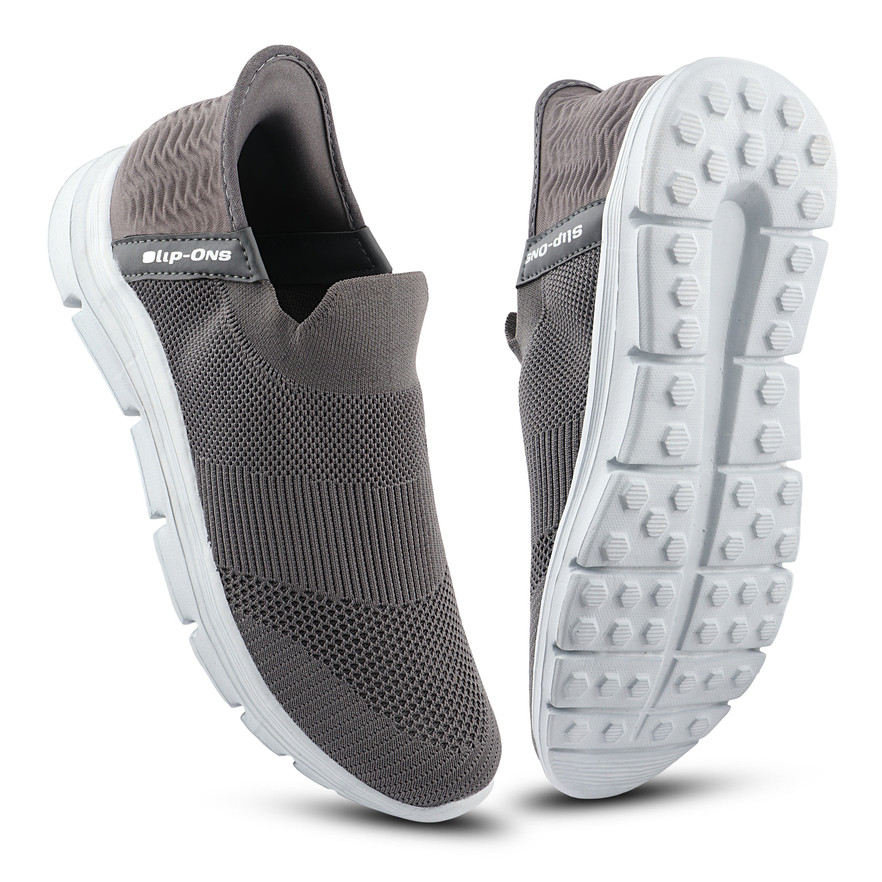 FUEL Flow Casual & Soft Cushioned Footbed Slip-On Sports Shoes For Men's (Grey)