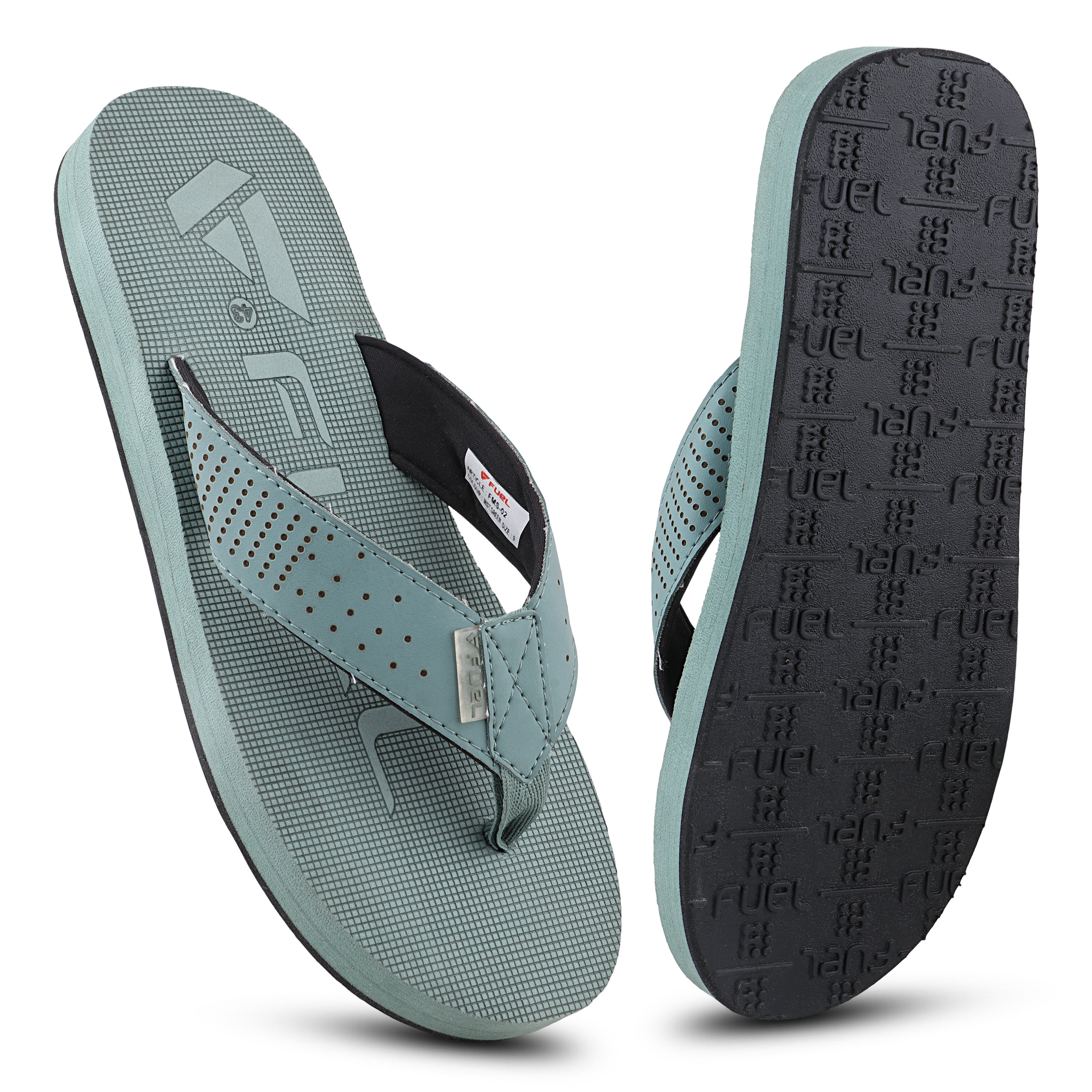 FUEL FMS-02 Comfortable & Light weight Men's Slippers (Mist-Green)