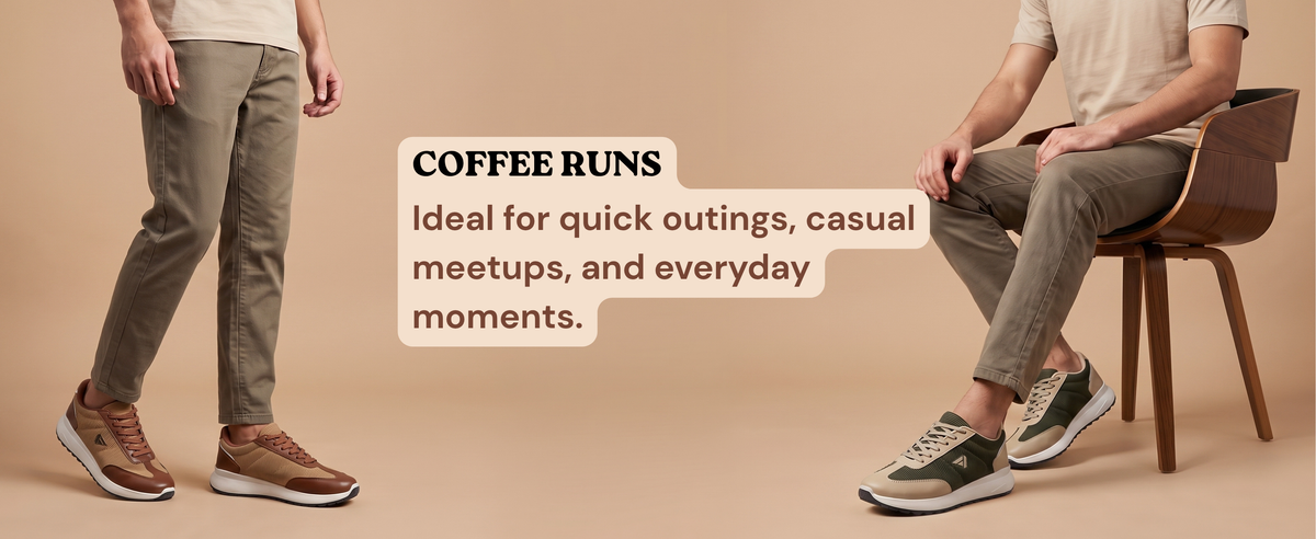FUEL Neostep-04 Lightweight & Durable with Stylish Corduroy Cushioned Comfort Durable PVC Sole for Men's (Brown)