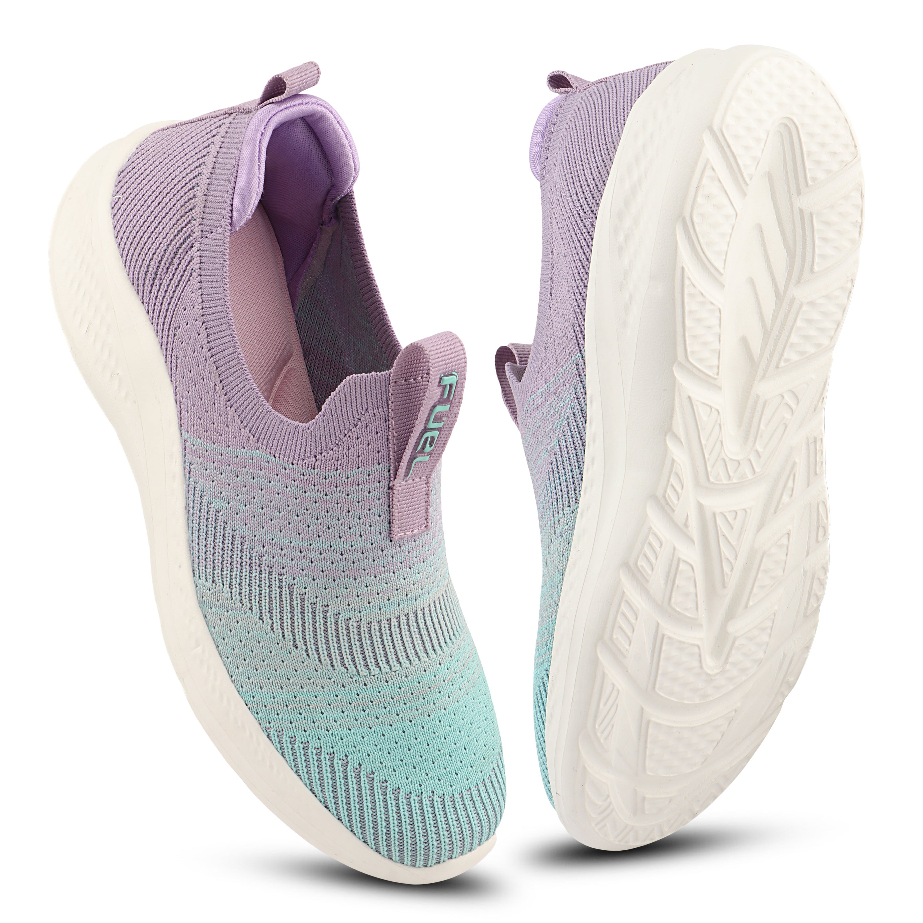 FUEL Nova-01 Lightweight & Cushioned Footbed with Breathable Knit Casual Wear Shoes for Women's (Green)