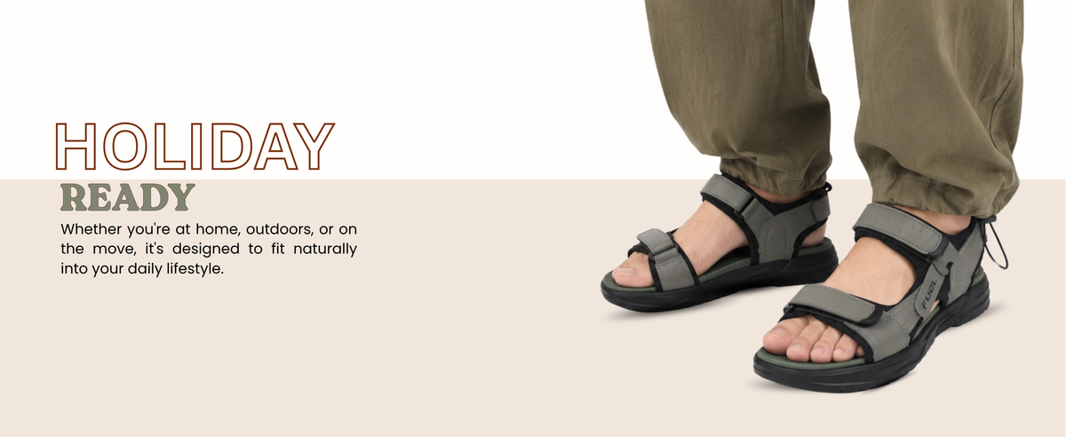 FUEL Combat Comfortable Chunky Sports Sandal For Men's (Olive)