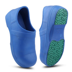 FUEL Oryon Safety Shoes for Men – Lightweight EVA Safety Footwear with Protective Toe, Comfortable Cushioned Footbed & Durable Sole for Industrial, Construction & Work Use, (Blue)