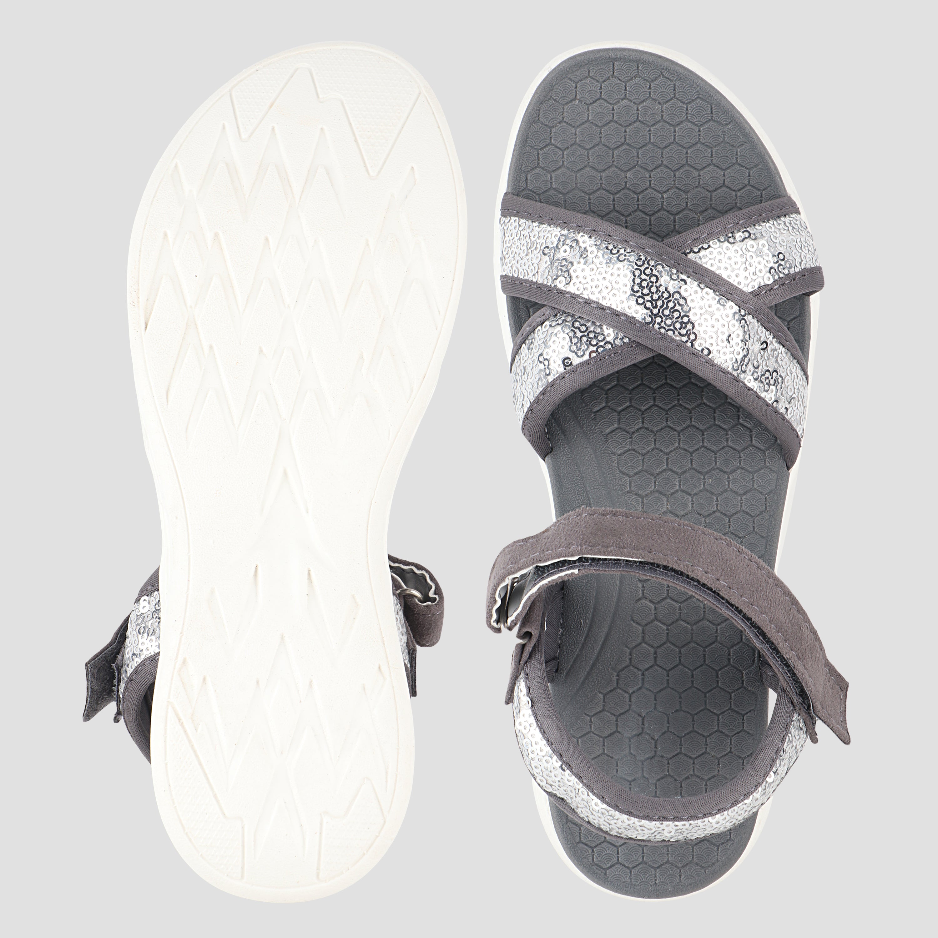 FUEL fashion Sandal for Women (Grey)