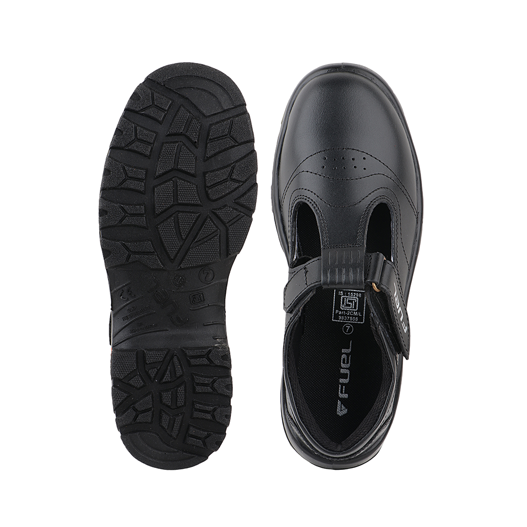 FUEL Sofee-Sports Safety Shoes for Women Industrial PU Single Density Sole, 200J Steel Toe, Energy Absorption (Sizes -6UK - 11UK/India)