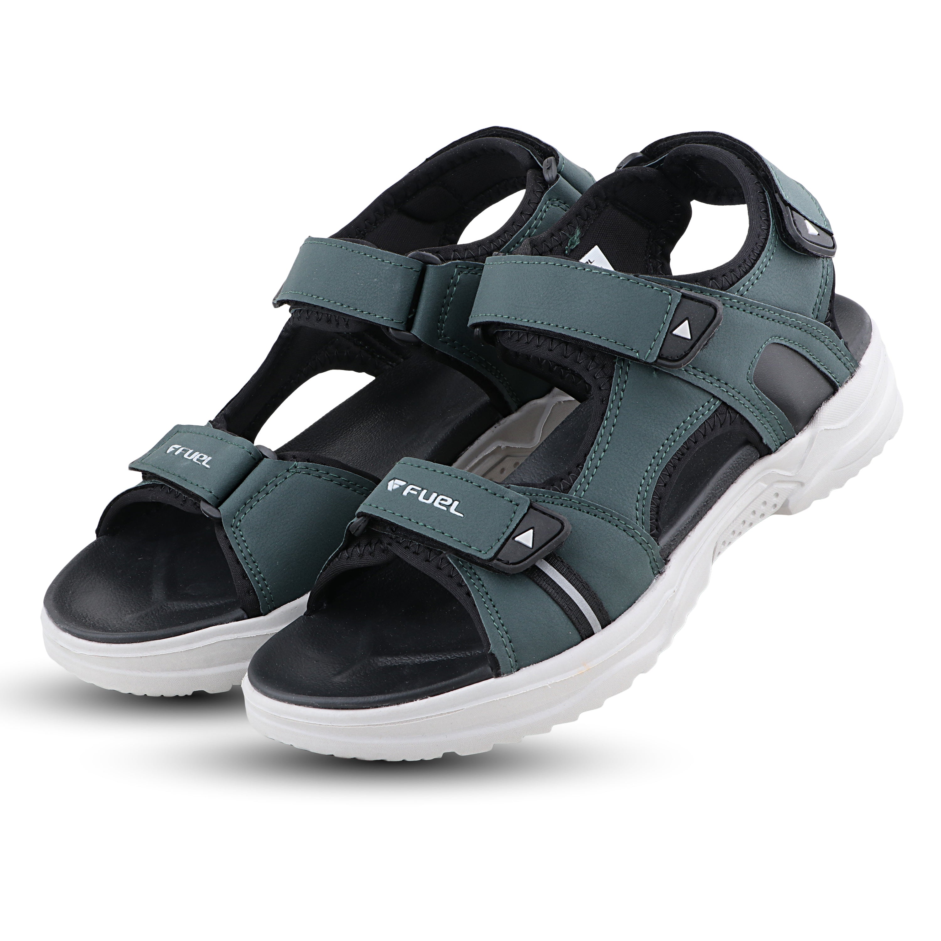 FUEL Combat-06 Chunky Comfortable and Flexible Sole Sports Sandals for Men's (Olive)
