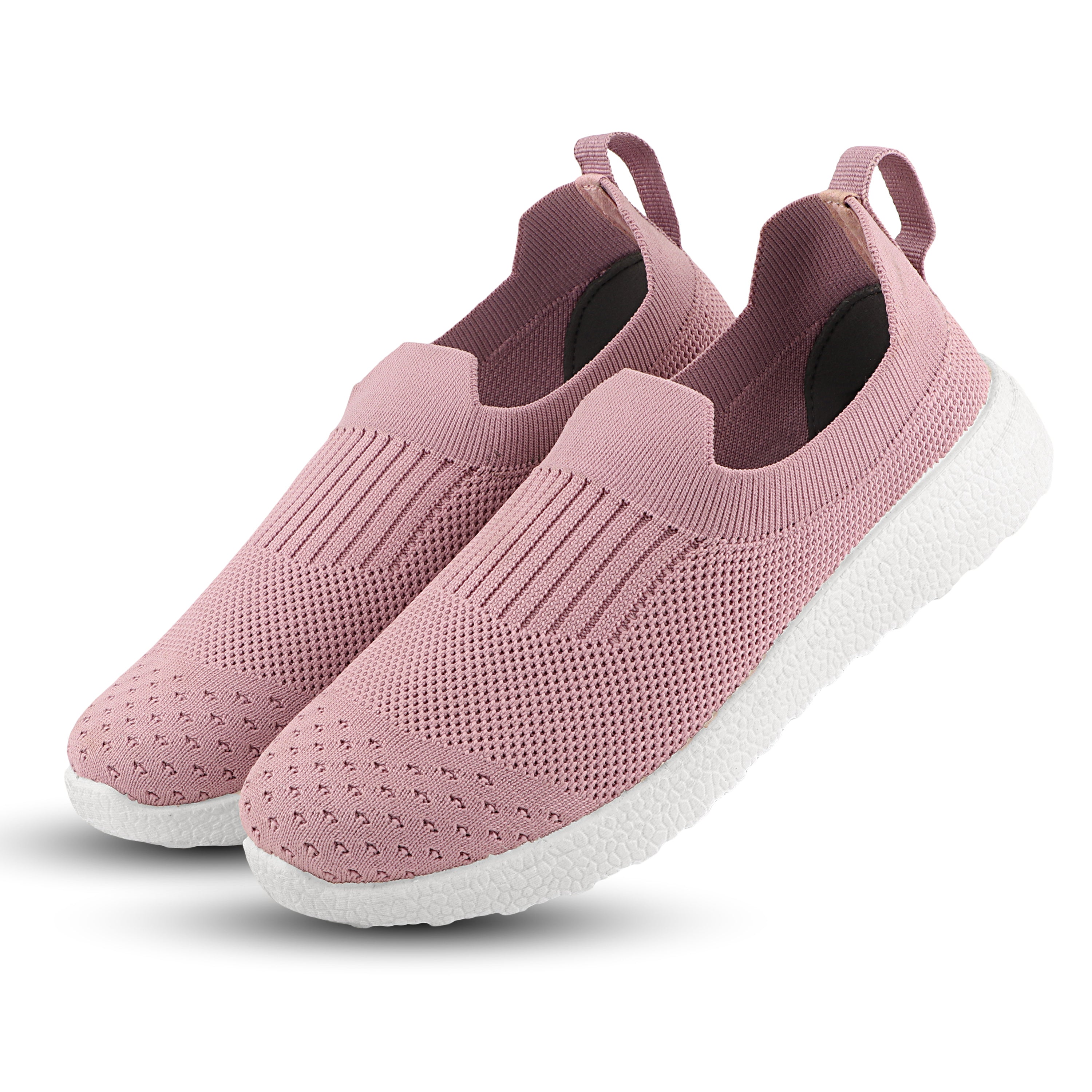 FUEL Florina Comfortable Slip-on Sports Shoes for Women (Peach)