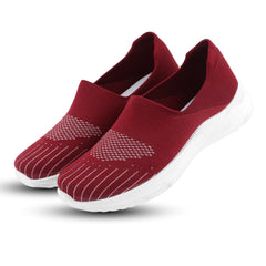 FUEL Drive Anti-Skid Slip-on Sports Shoes for Women (Maroon)