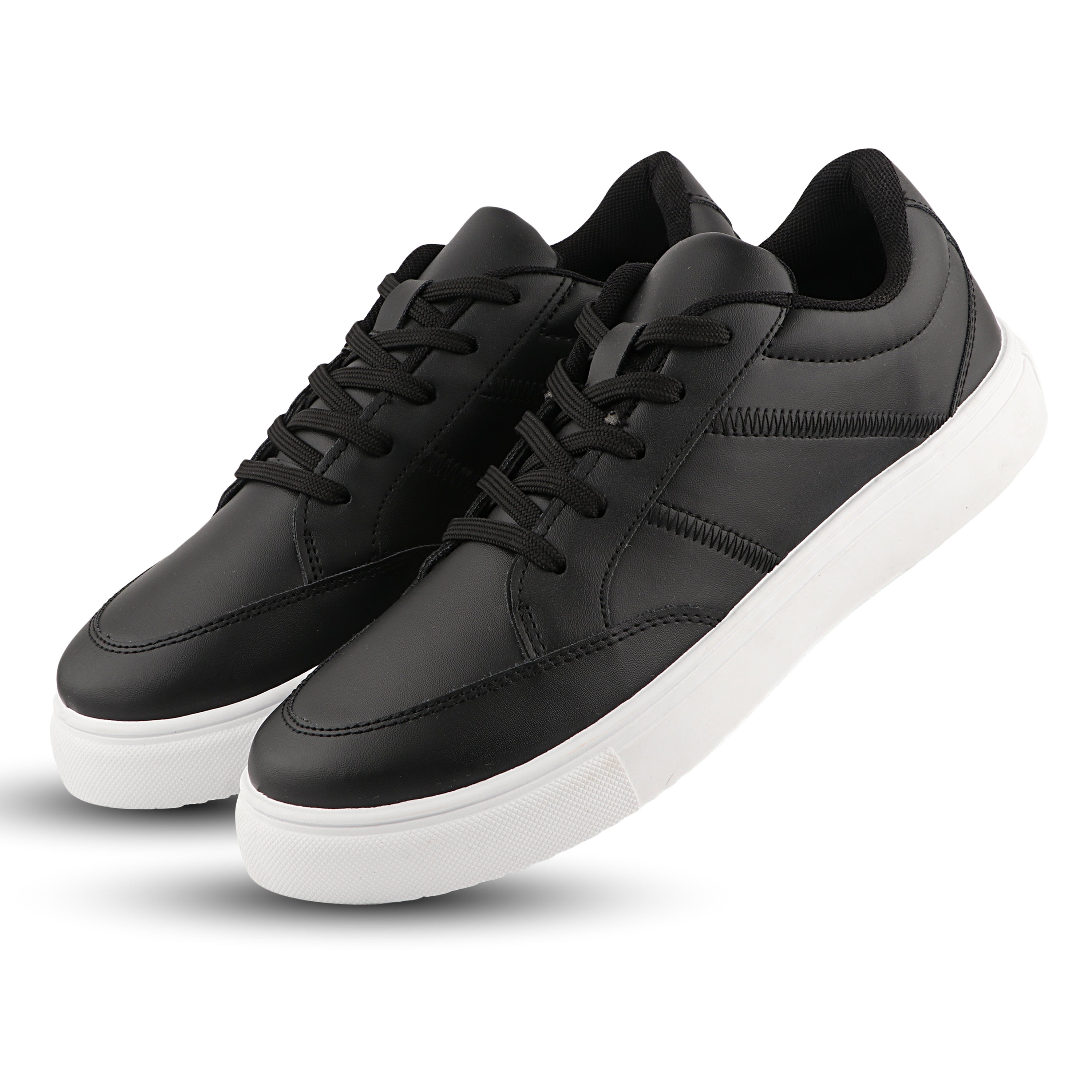 FUEL Sneaks-02 Lightweight Breathable Casual Men's Sneakers for Outdoor Activities (Black)