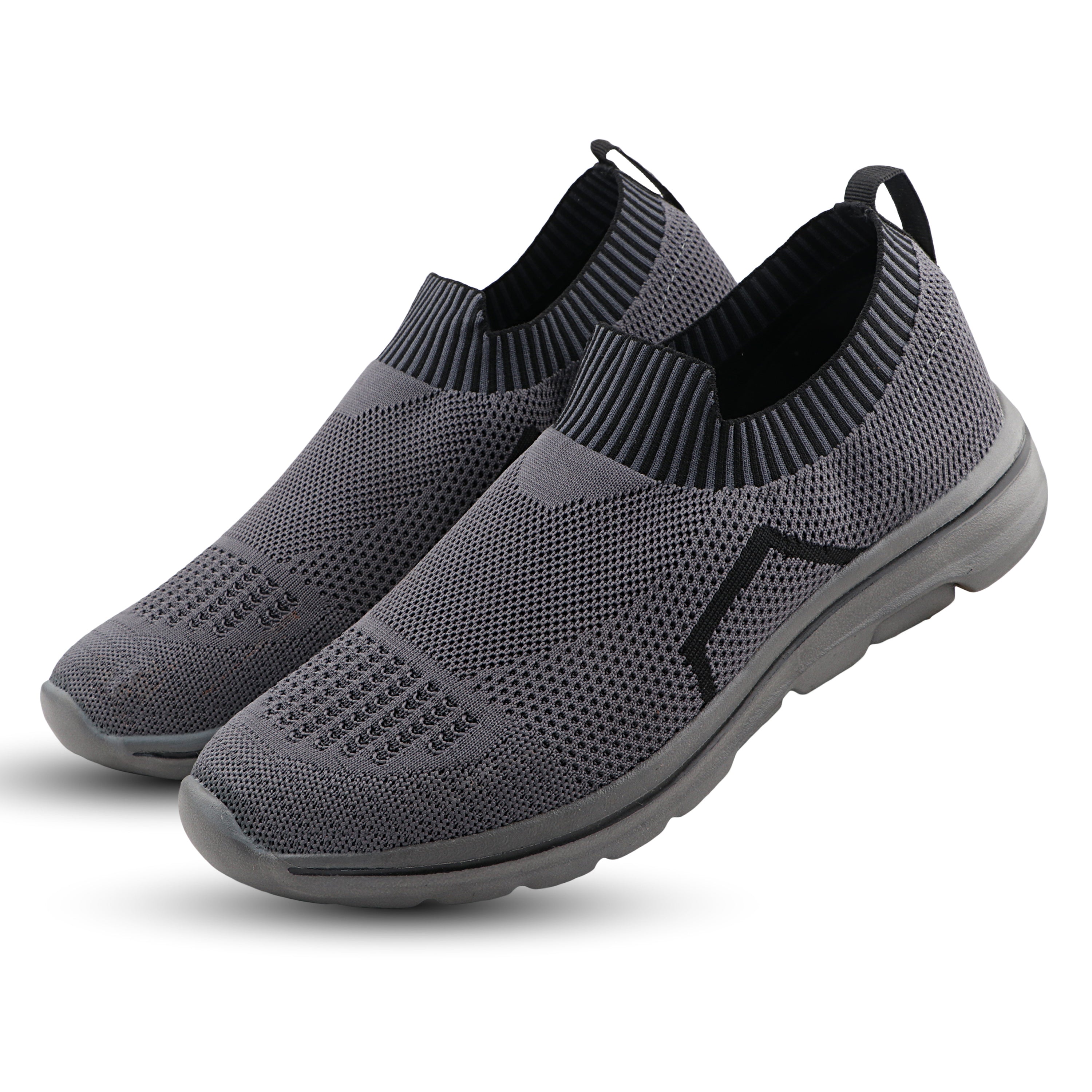 FUEL BINGO Slip-on Comfortable Walking Sports Shoes for Men (Grey)
