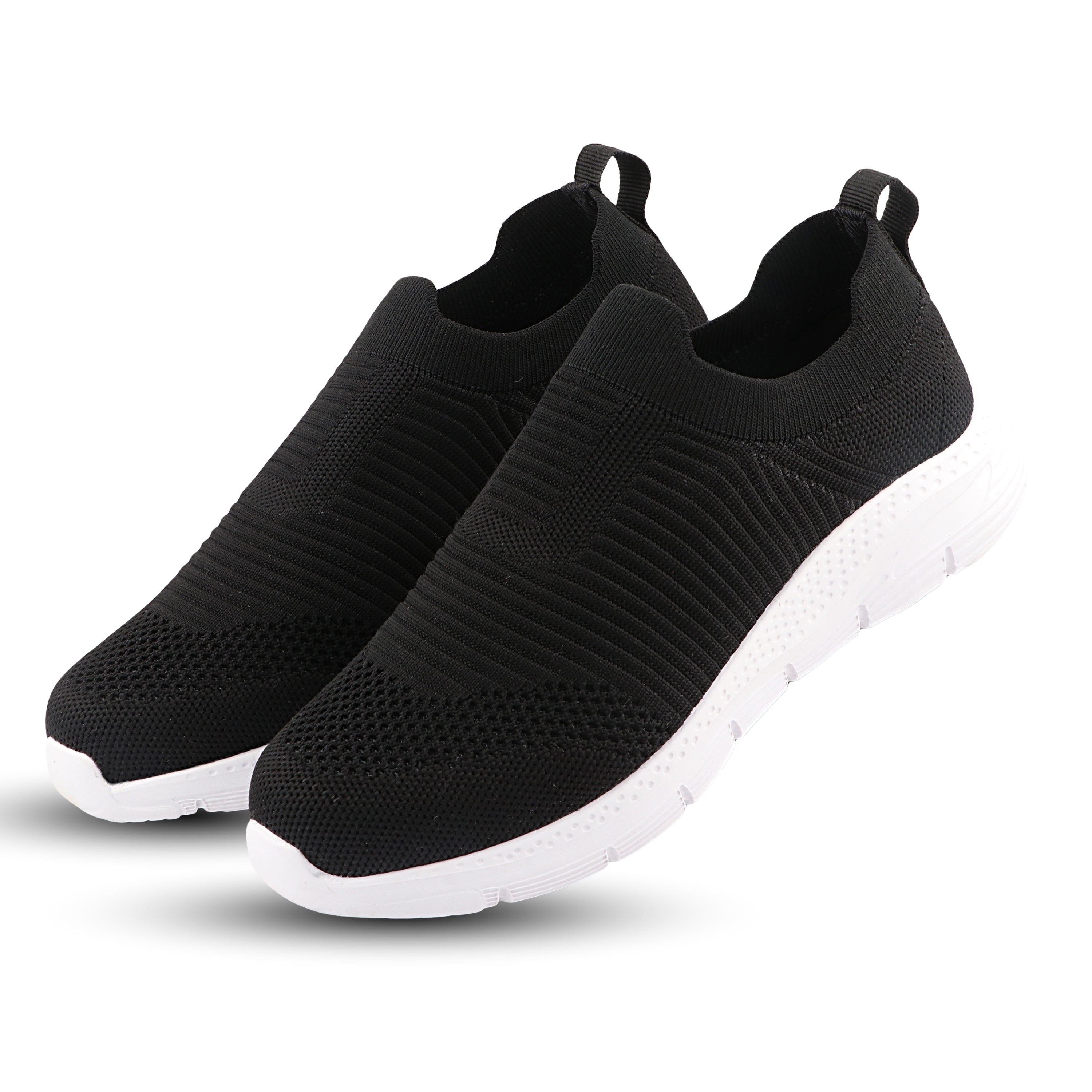 FUEL James-01 Soft Cushioned Footbed and Breathable Knitted Fabric with EVA Sole for Boys (Black)