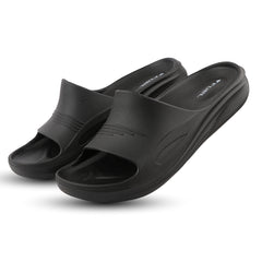 FUEL Cloud Cushioned Footbed and Lightweight Slip-On Design with Anti-Slip Sole for Men's (Black)